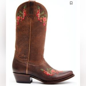 Shyanne Women’s Frida Brown Embroidered Cowboy Boots - NWOT
